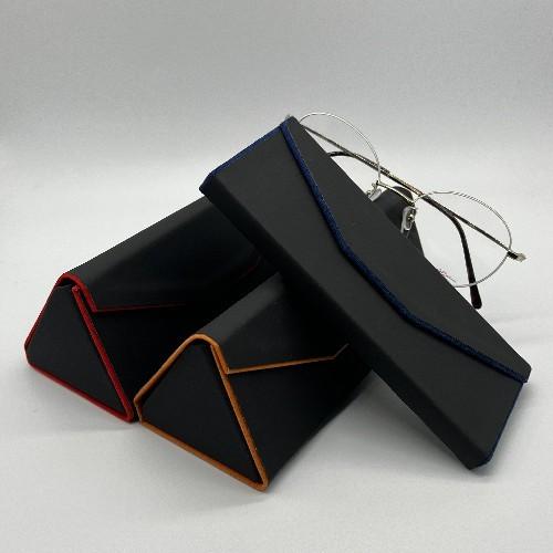 Bespoke Logo Foldable Sunglasses Case Glasses Unisex Triangular Multicolor