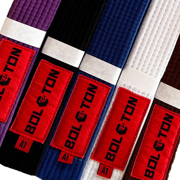 Martial Arts Wear BJJ Competition Belt Custom Logo 100% Cotton Durable