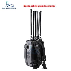 8 Channels 120W Manpack Jammer with Built-in Battery for 20-3000MHz Signal