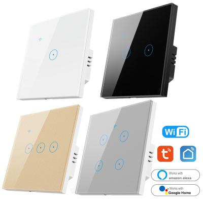 Interruptor da luz esperto esperto do interruptor 0.5W de Tuya WiFi RF nenhuns bens neutros