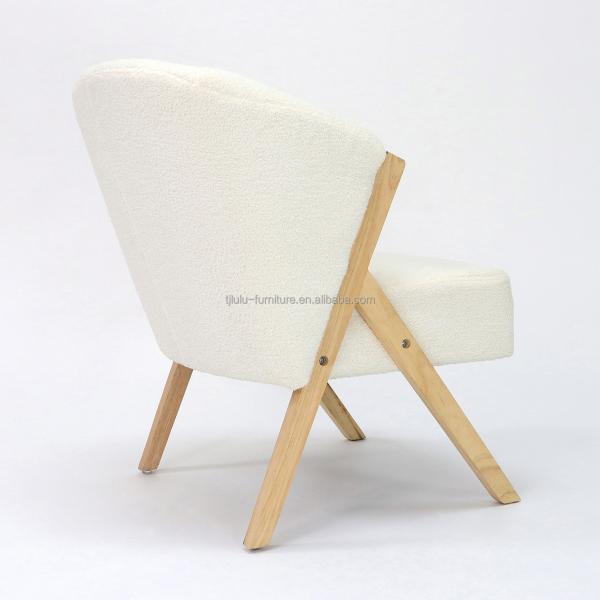 Diseño de sala de estar W58*D68*H78CM Nordic Lounge Ocio Sofá de madera silla para servicio OEM Aceptado