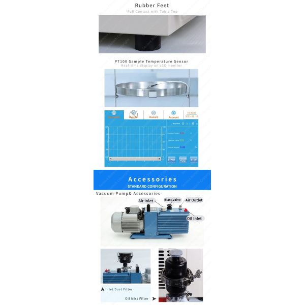 6Kg Laboratory Freeze Dryer Lab Lyophilizer For Biological Samples
