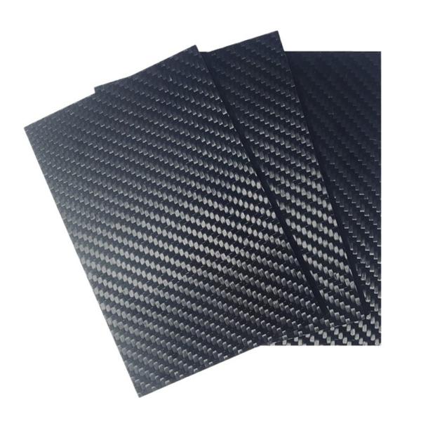 Plain Weave Carbon Fiber Plate  Standard Modulus Satin  48 x 24 x 1/8