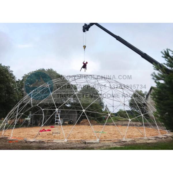 Heat Proof Aluminium Event Dome Tent With Skylights 100km/H Windloads