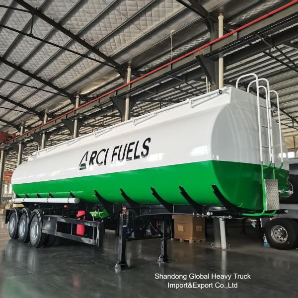 3-Axle Fuel Tanker Semi Trailer 50000L Capacity Steel Construction
