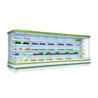 Grande réfrigération épissant l'automobile ouverte de réfrigérateur de Multideck - dégivrez le type