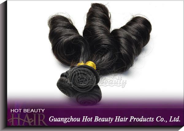 Brazilian Grade 6A Virgin Hair Weave Natural Black , Funmi Human Hair