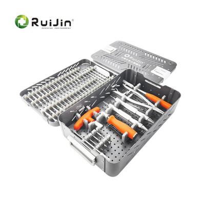 Mini-placa ortopédica de titânio para fraturas de mão