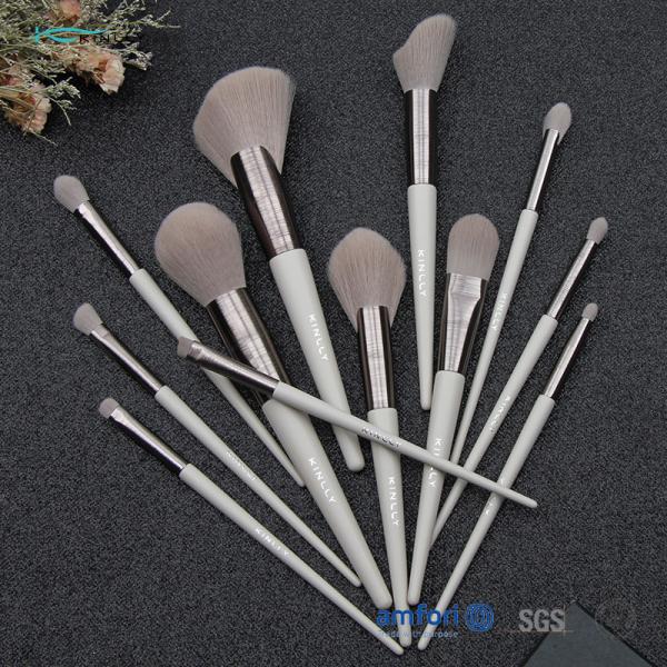150g 12pcs Aluminum Ferrule Cosmetic Makeup Brush Set