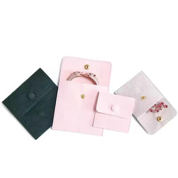 Custom Logo Velvet Jewelry Packaging Bag Small Pouch Necklace