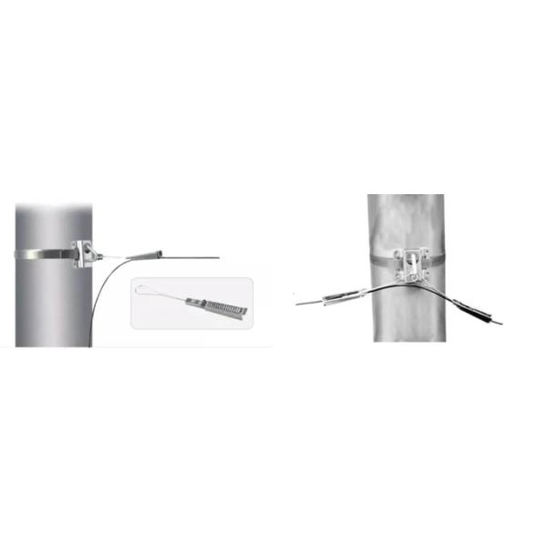 FTTH нержавеющая сталь плоский кабельный зажим