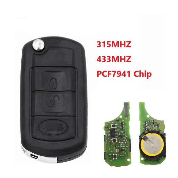 3 Buttons 7941 Chip HU101 Blade Flip Folding Car Key Fob Remote For Land Rover Discovery LR3 Range Rover Sport