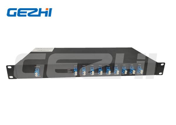 Châssis passif 1470~1610nm Rackmount du multiplexeur 8ch CWDM Mux/Demux 1U de fibre de systèmes de PON CATV