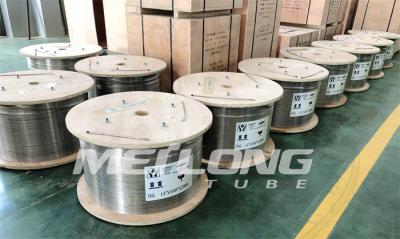 SS 316L Hydraulic Capillary Coiled Tubing 10000Psi 3 8 Stainless Steel Coil