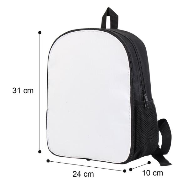 Sublimation School Bag For Kids With Detachable Printing Part Personalized Creative DIY Bags Blank Backpack