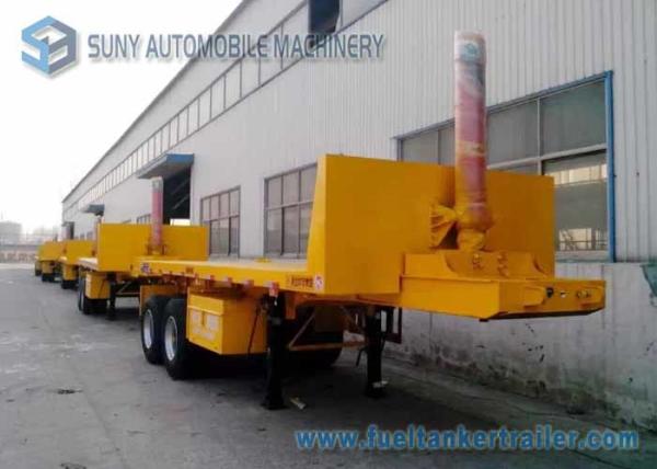 30 T Doubel Axles 20 feet Trailer , Flat Bed Dump container semi trailer