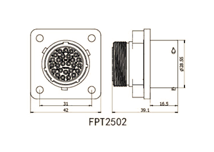 IP67 Aviation Electrical Multi Pin Male Female Connector TUV Approved