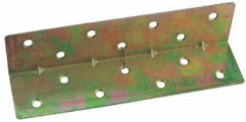 60x27mm Right Angle Metal Bracket White Yellow Galvanized Cutting Punching Stamping