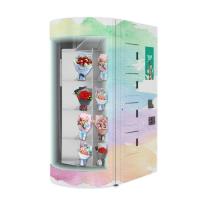 Humedeça a máquina de venda automática da flor do controle de temperatura com tela táctil do Lcd