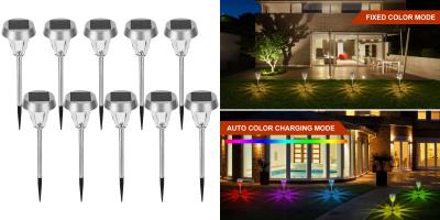 Luzes solares decorativas duráveis da paisagem para o caminho do parque do jardim
