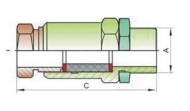 IP66 IP68 Взрывостойкие металлические кабельные железы с никелевой латуней