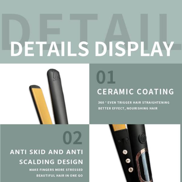PTC Heating Hair Curler Flat Iron Ceramic Tools Hair Straightener