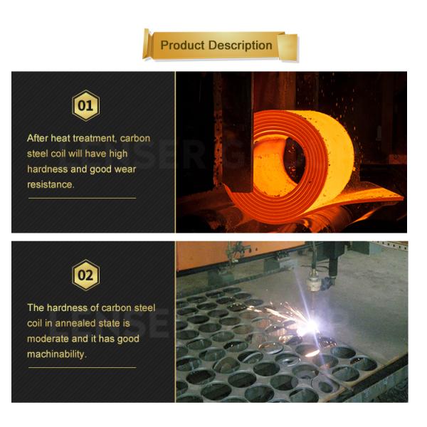 Build Material C100s Aisi 1095 High Carbon Steel Coil Hot Rolled 1.5mm Thickness