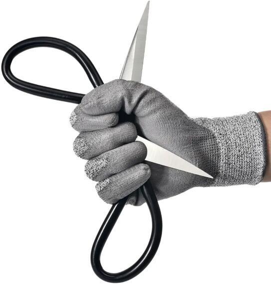 HPPE Anti Cut Gloves Level 5 Cut 13gauge Level 5 Safety Gloves