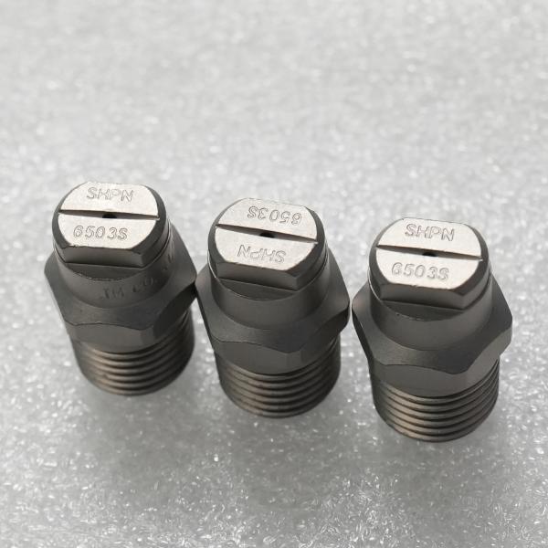 Buse haute pression en acier inoxydable 316 – Jet en éventail à 65° pour balayeuse Zoomlion, idéal pour le nettoyage des routes et l'élimination des taches