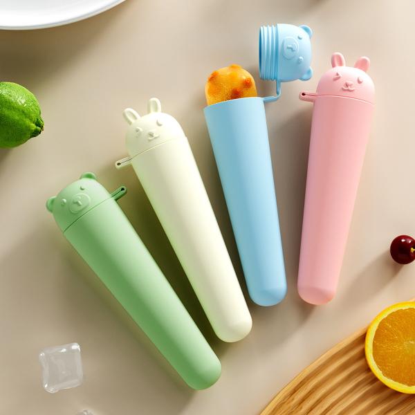 Premium Food-Grade Silicone Popsicle Molds – Crack-Resistant, Odorless & Perfect For Smoothie Pops! Cartoon Ice Pop Molds BPA-free Silicone Leak-proof & Flexible
