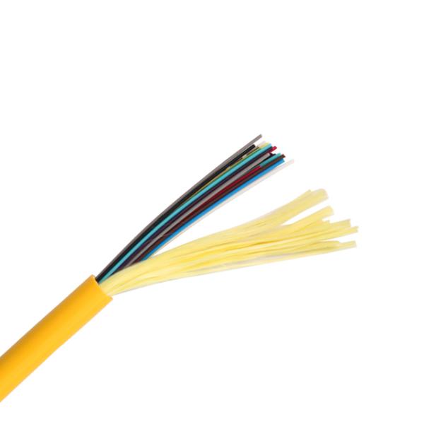 24F G652D Indoor Distribution Fiber Optic Cable PVC Jacket For CCTV 24 CORE