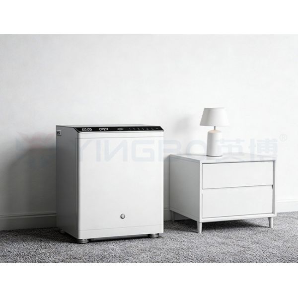 Fingerprint Lock Smart Safe Box Intelligent Alarm Hidden box Nightstands Wireless Charging