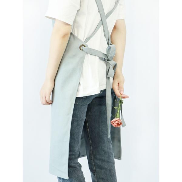 Fresh Green Dust Proof Barista Canvas Aprons For Adults