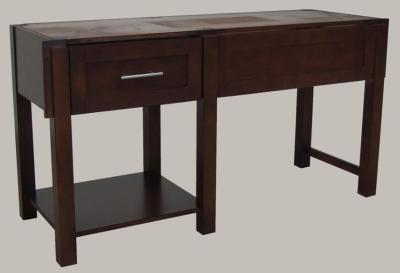 1 Drawer Plywood Modern Bathroom Vanity Cabinets Birch Veneer Dark Stain Color
