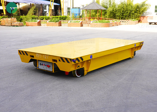 Battery Power Material Transfer Motorized Cart Moving On Rails