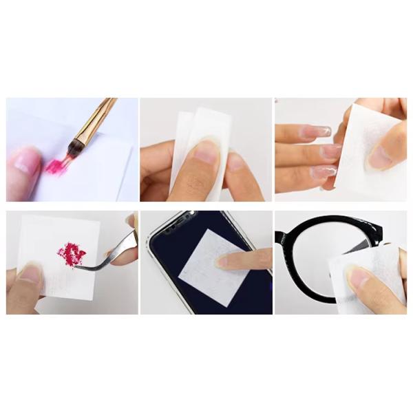 60gsm 80gsm Nail Polish Wipes Disposable Nail Polish Remover Wipes