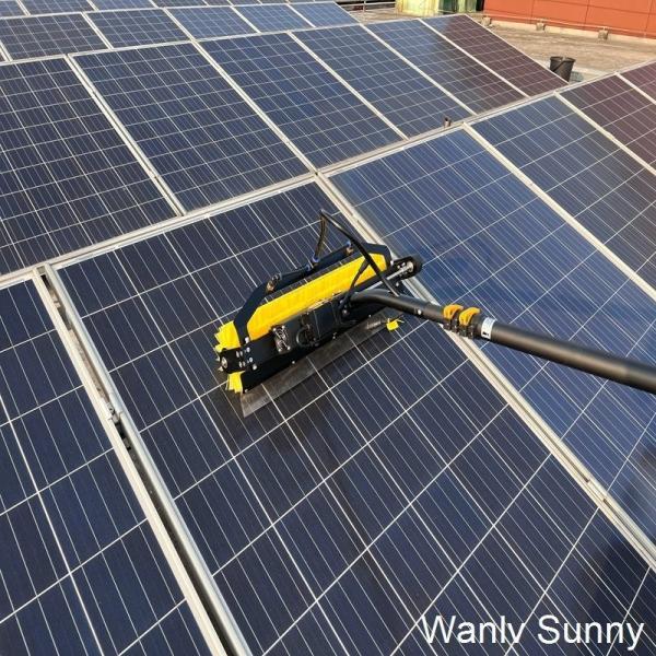 Max Unfold Size 3.5m-5.5m-7.5m Lithium Battery-Powered Rolling Brush for Solar Cleaner