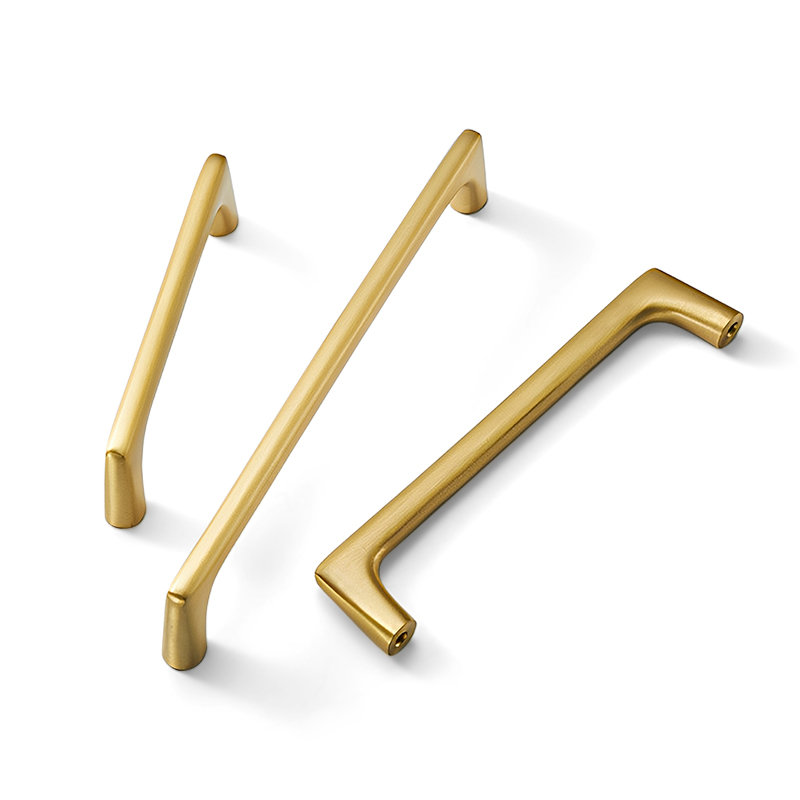 Modern Minimalist Gold & Gray Cabinet Drawer Wardrobe Door Handles Nordic Style Furniture Hardware Fittings