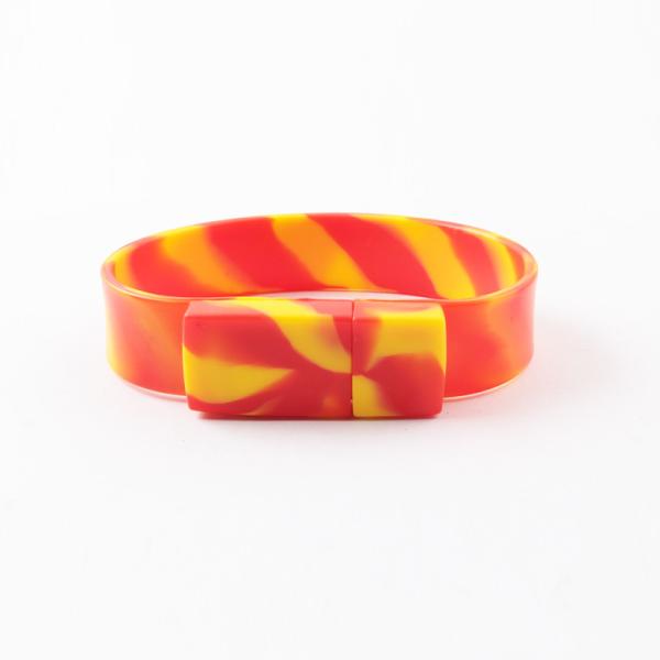 Пестротканые 2,0 3,0 привода 256GB 30MB/S USB Wristband силикона внезапных