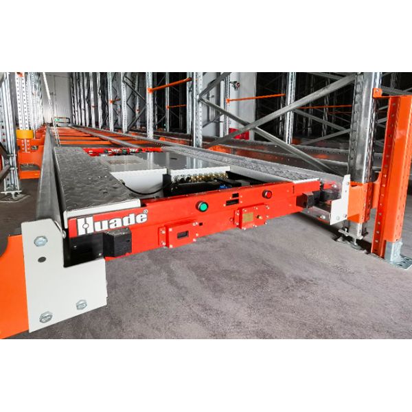 Two Way Radio Shuttle Racking Pallet Runner Rack System Explosive Proof Warehouse
