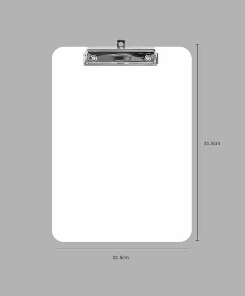 Pranchetas de escritório de hospital de enfermagem branco ODM 22,5*31,5 cm Prancheta para escrita