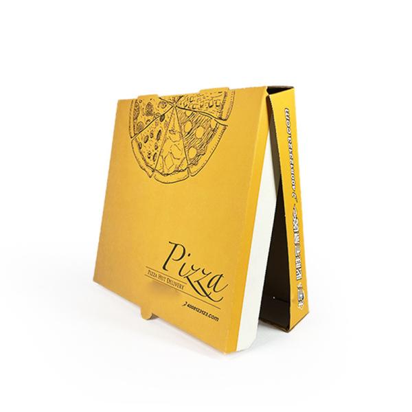 Kraft Paper Pizza Box for Food Container Package Gross Weight 0.500kg in Bulk