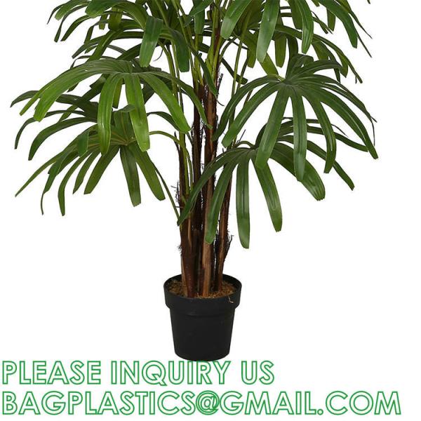 Artificial Paradise Palm Tree 3Feet Fake Tropical Palm Tree, Faux Plants in Pot for Indoor Outdoor House Home