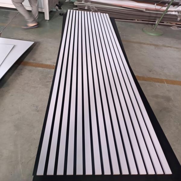 High Density PET Wood Acoustic Slat Panels 1220*2440mm Standard Size