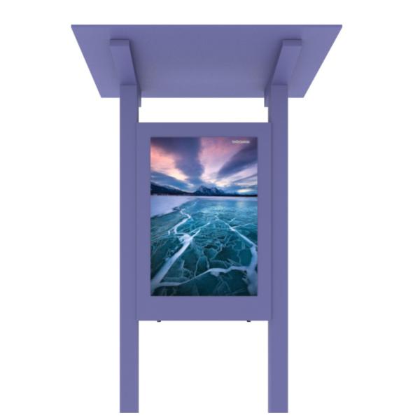 43 Inch LCD Digital Bus Stop Advertising IP55 IP65 Protective Level