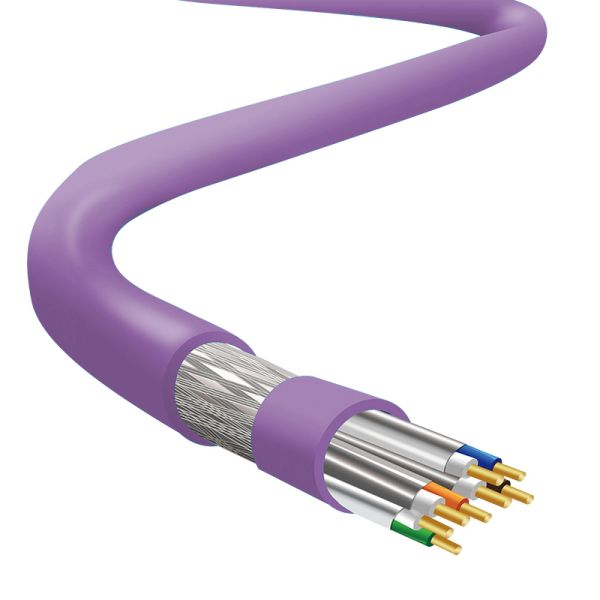 Wholesale Bulk CAT7 SFTP 23AWG PVC Purple Cable IEC60332-1 for  Reliable Networks
