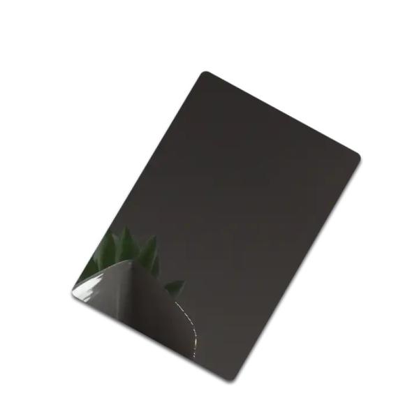 Black Mirror Finish Stainless Steel Sheet For Indoor And Outdoor Decorative Stainless Steel Plate