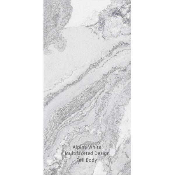 Elite Glossy Stone Surface White Marble Tiles For Modern Interior Design