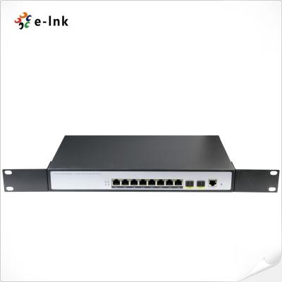 L2 comercial controlou o porto 10/100/1000T 802.3at do interruptor 8 da fibra ponto de entrada + 2 o porto 100/1000X