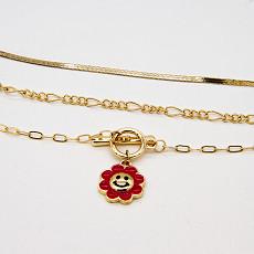 Colar de Barbie Diamond Castle Necklace Carnelian Pendant da forma do ouro para mulheres